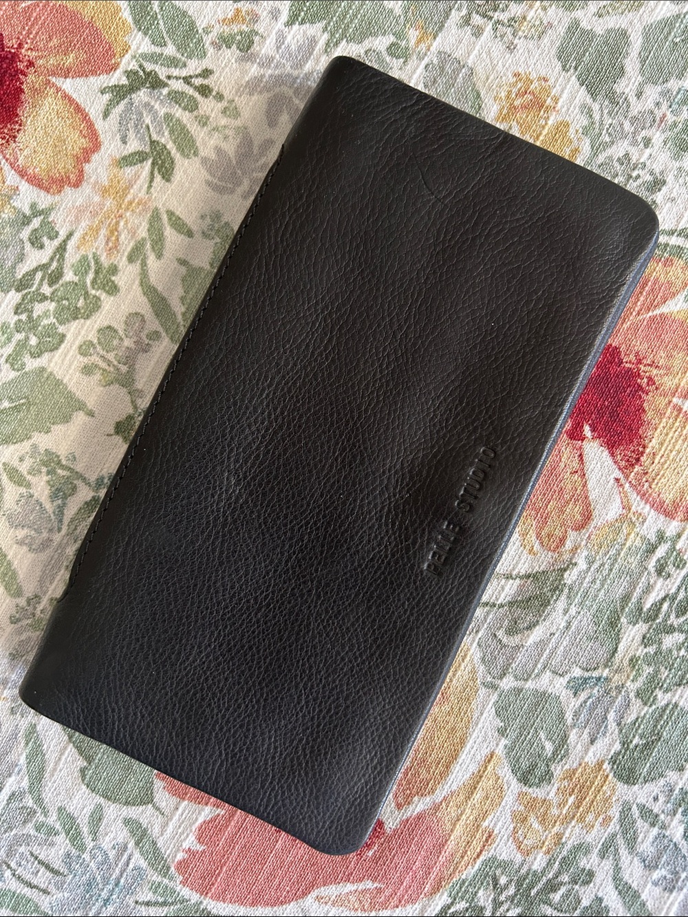 Pelle Studio Black Leather Long Wallet